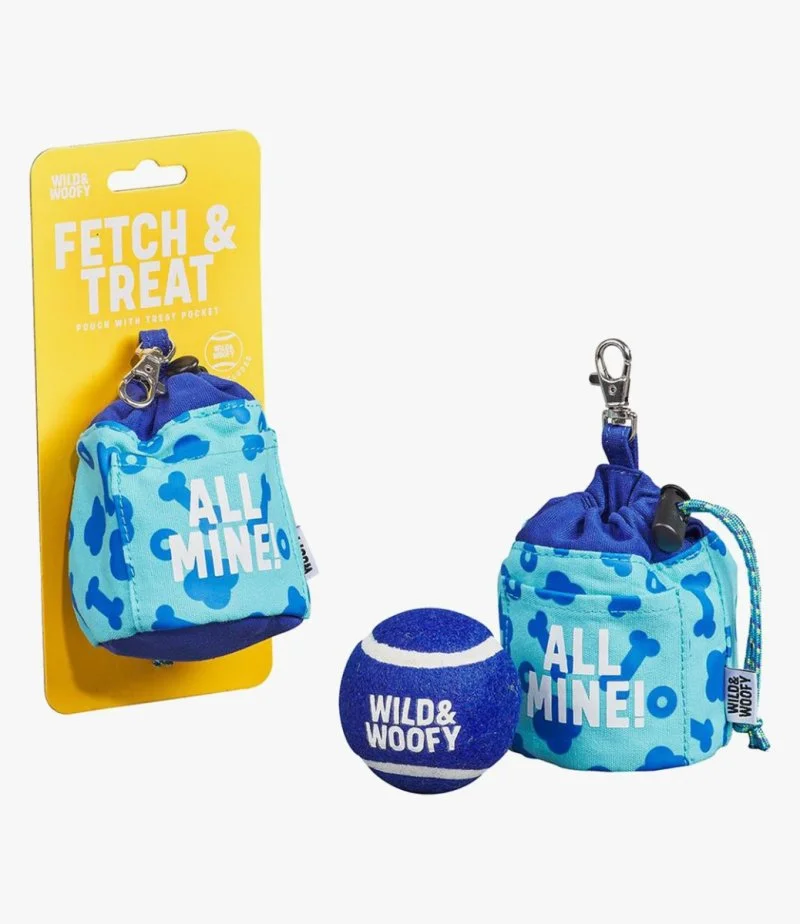 Fetch and treat Pouch (with ball) By Wild & Woofy