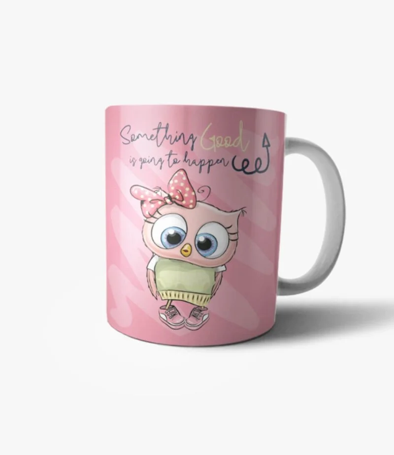 Good is Coming Owl Mug