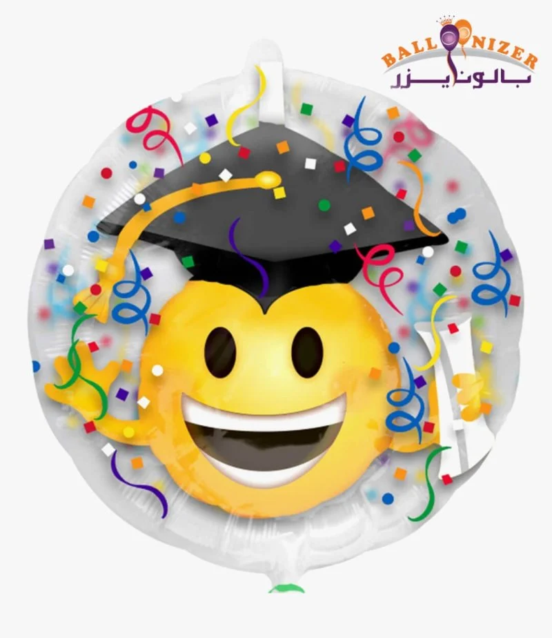Graduation Emoji Bubble Balloon