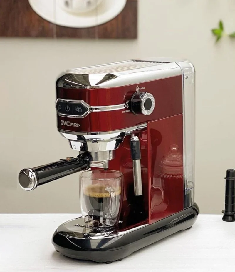 Espresso Coffee Maker -1400W - Red by GVC Pro 