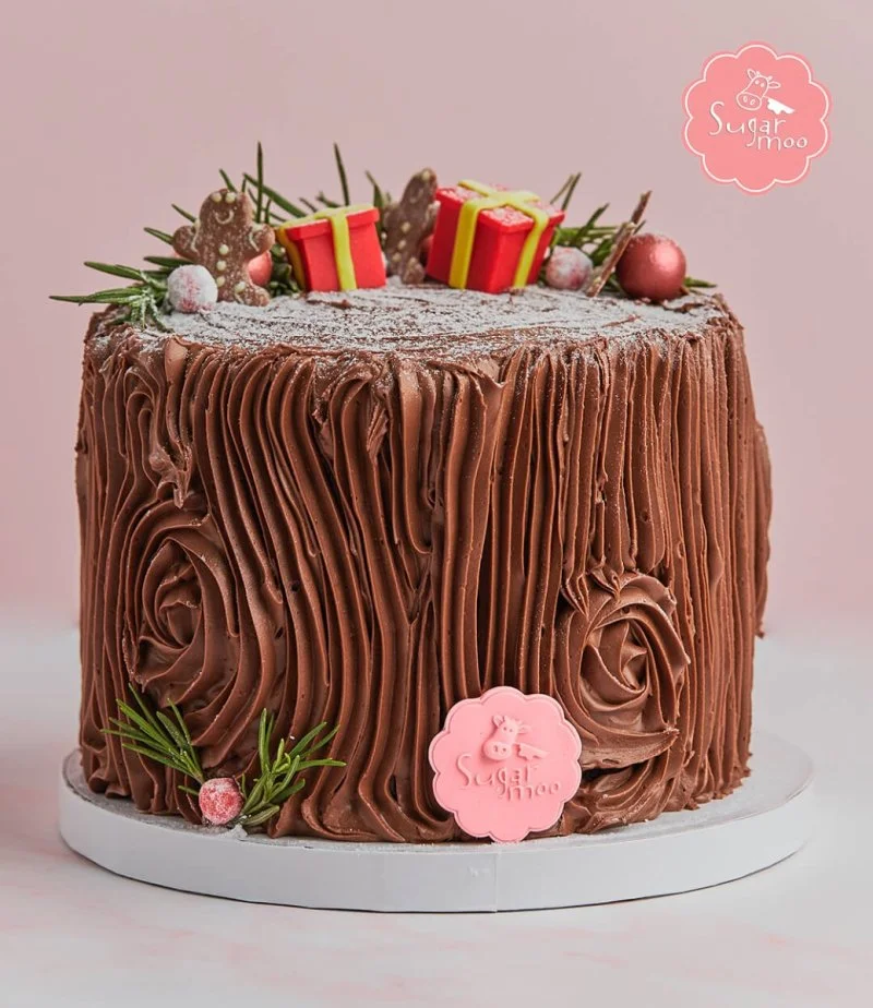 Holiday Stump Cake By Sugarmoo