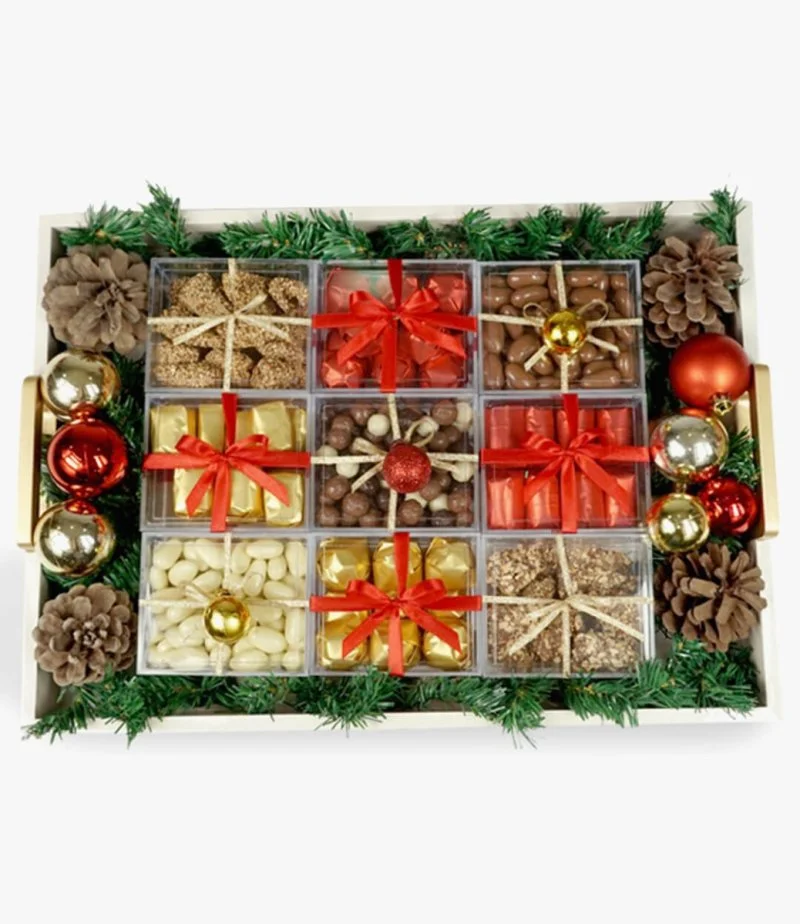 Home For The Holidays - Large Chocolate Tray