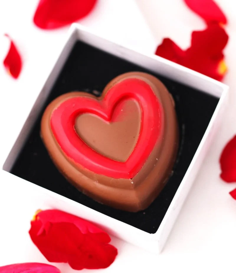 شوكولاتة قلب عيد الحب من إن جي دي