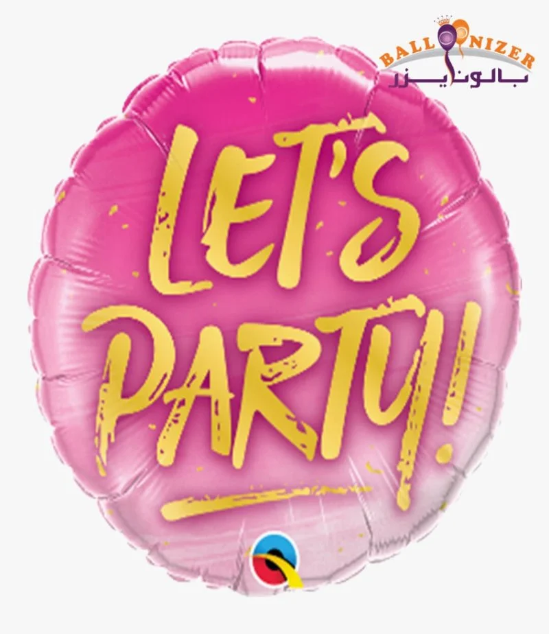 Lets Party balloon