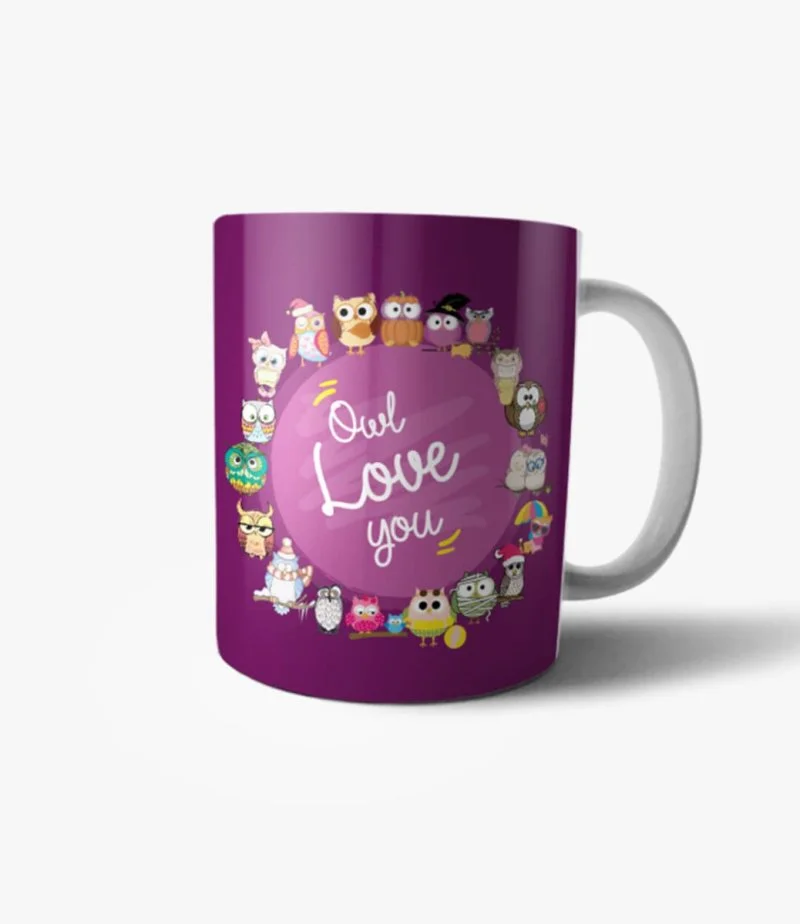 Owl Love You Purple Mug 