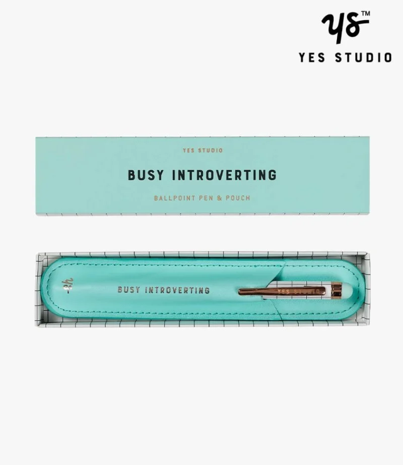 Busy Introverting Pen & Case by Yes Studio