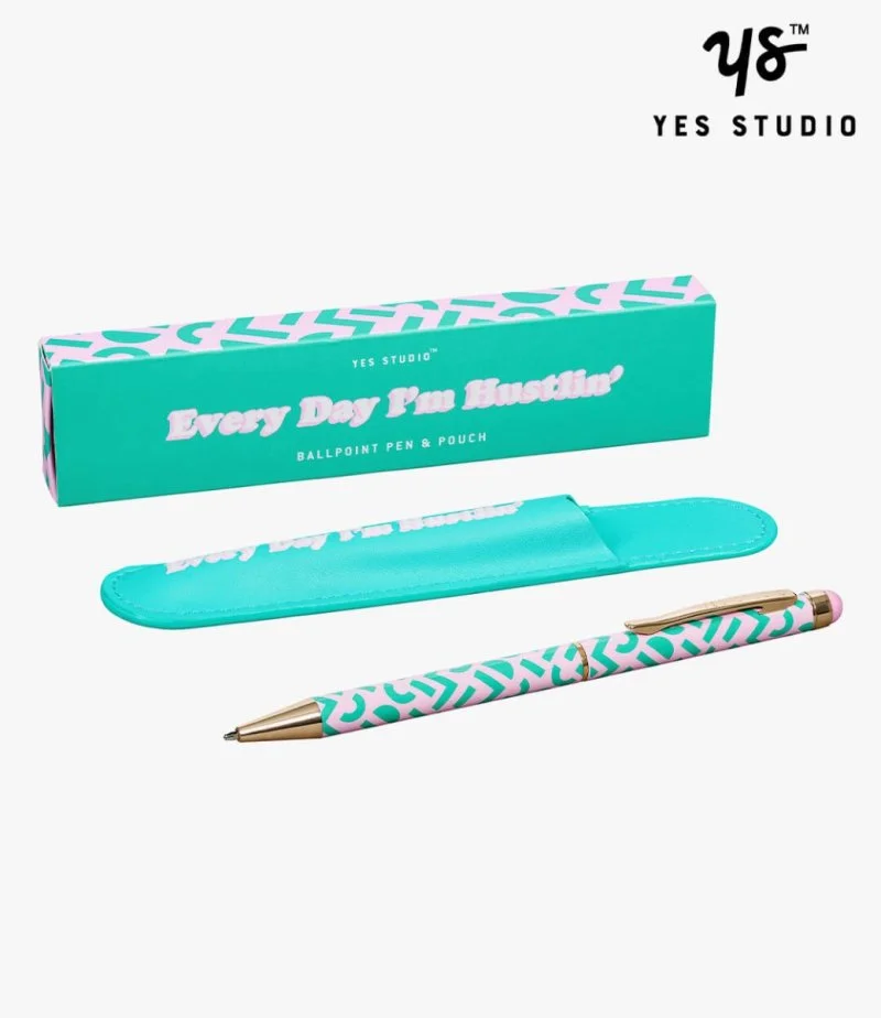  Every Day I'm Hustlin' Pen & Case by Yes Studio