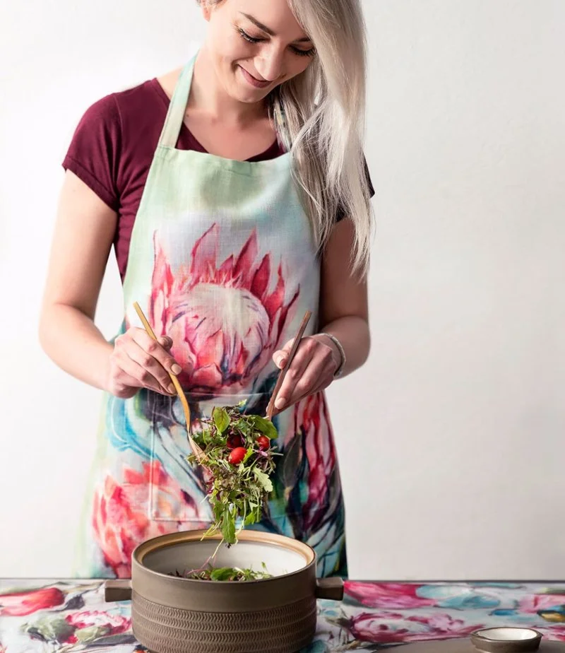Protea Medley Apron By Jumarie From The Heart
