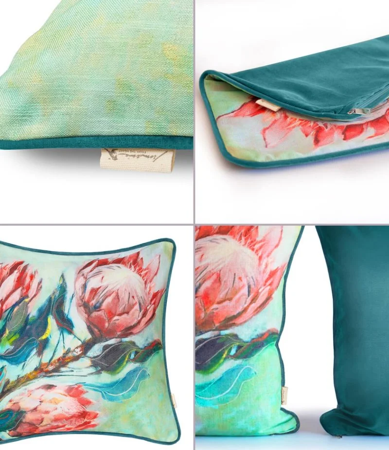 Protea Medley Pillow Cover By Jumarie From The Heart