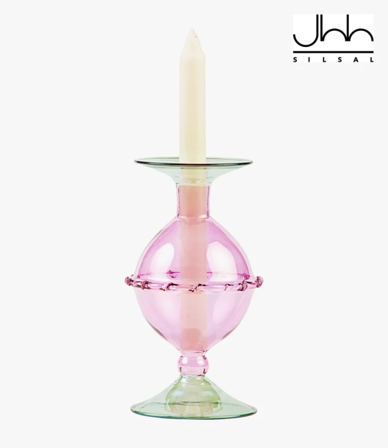 Seret Glass Candle Holder By Silsal