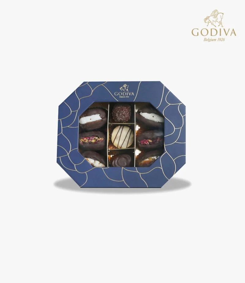Small Ramadan Hexa Date & Chocolate Box by Godiva