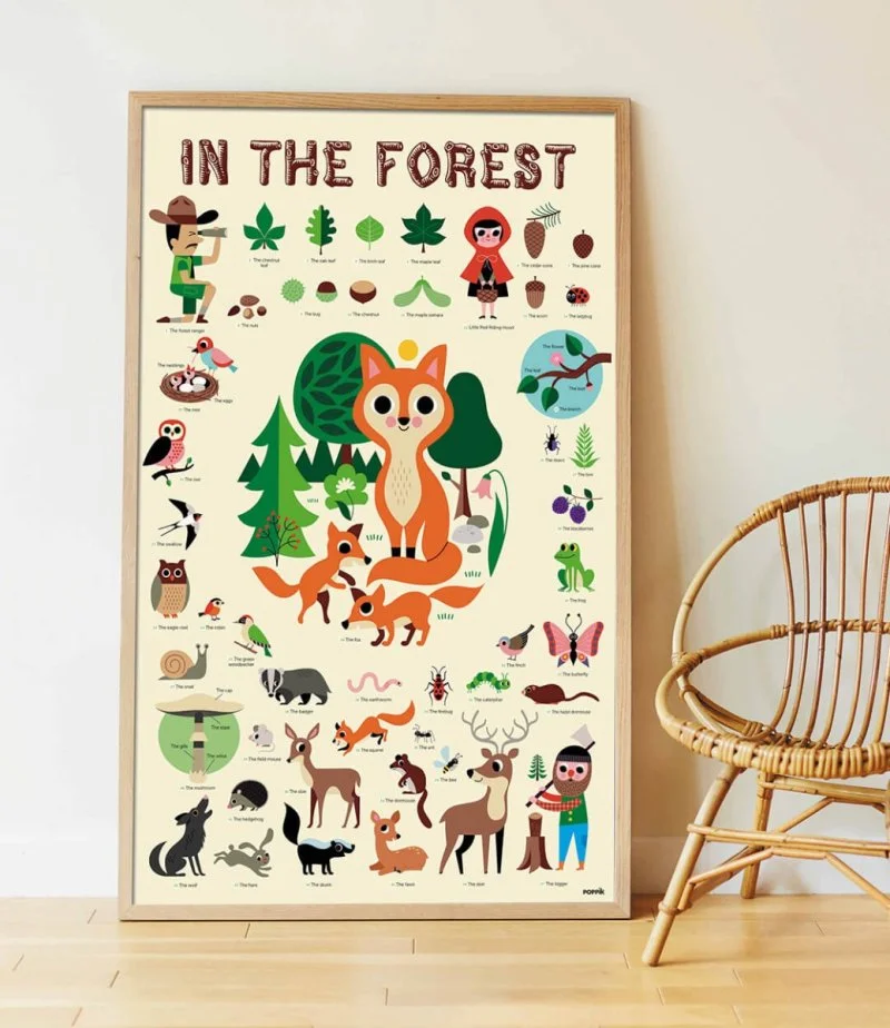 Sticker Poster Discovery - Forest By Poppik