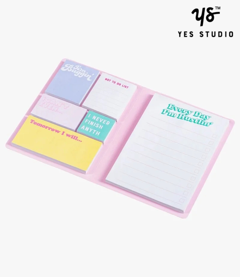  Every Day I'm Hustlin Sticky Notes Book by Yes Studio