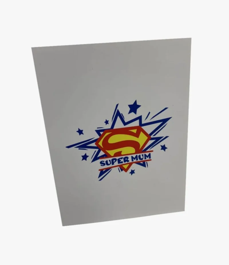 Super Mum - 3D Pop up Card By Abra Cards