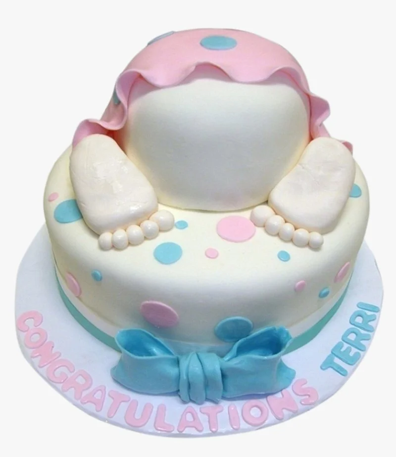 3D Customized Newborn Cake by Sugar Sprinkles