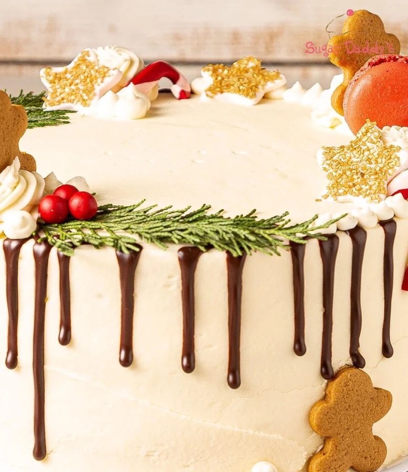 White Christmas Cake by Sugar Daddy's Bakery 
