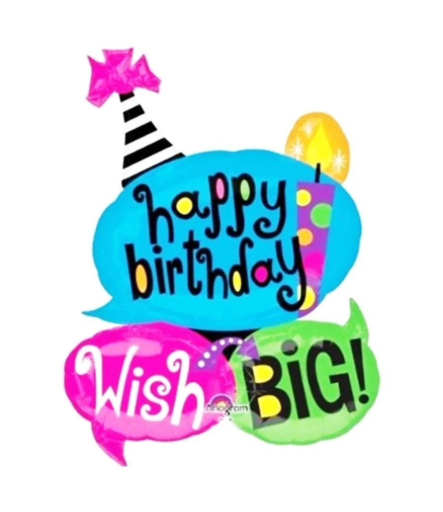 Big Wishes Birthday balloon