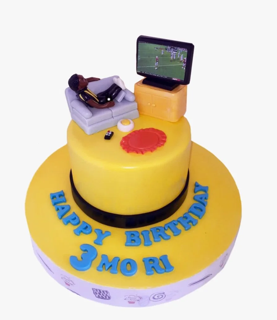 Football Birthday Cake 