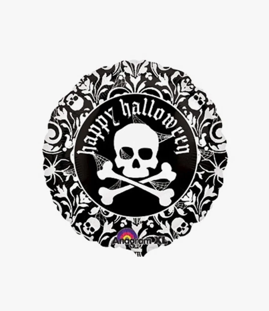 Skull Happy Halloween Balloon 