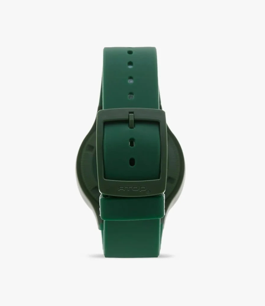 Green Rubber Strap Watch by ATOP 