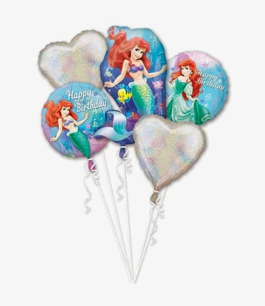 The Little Mermaid Foil Helium Balloons