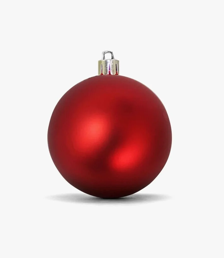 Red Shiny Christmas Ornaments (5 cm-18 pieces) by Party Zone 