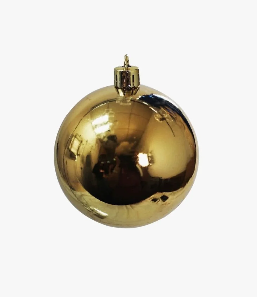 Gold Shiny Christmas Ornaments (3 cm-24 pieces) 