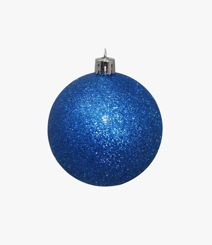 Blue Shiny Christmas Ornaments (5 cm-18 pieces) 