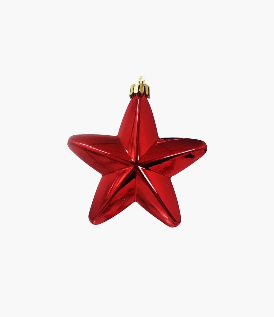 Red Hanging Star by Party Zone 