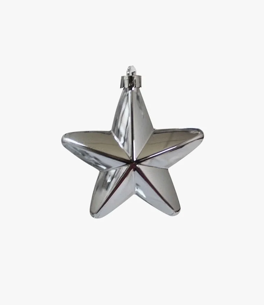 Silver Hanging Star by Party Zone 