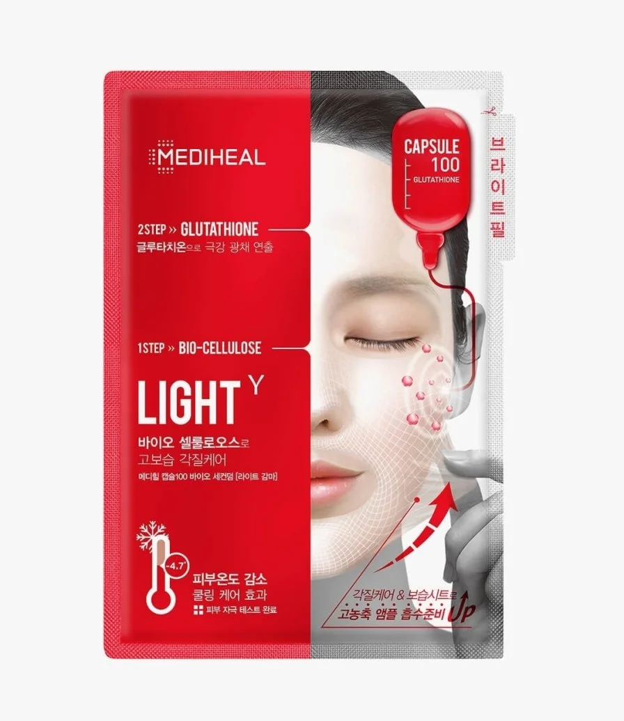 Mediheal Capsule100 Bio SeconDerm Light ? Pack of 10 masks 