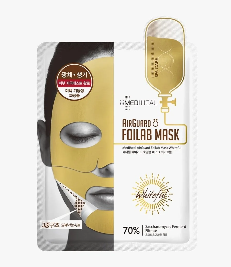 Mediheal AirGuard Foilab Mask Whiteful Pack of 10 masks 