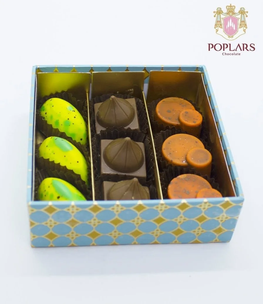 Luxury Chocolate Assortment from Poplars (9 Pieces)