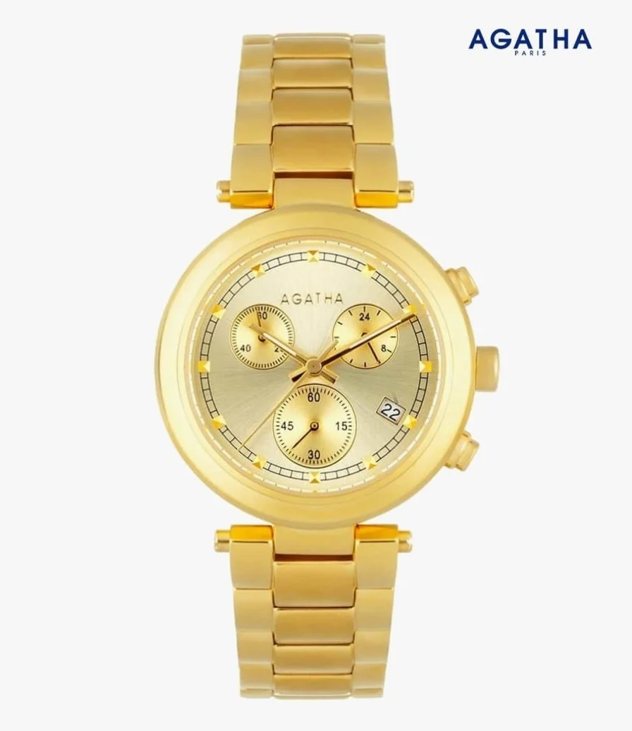 Gold Stainless Steel Watch from Agatha 