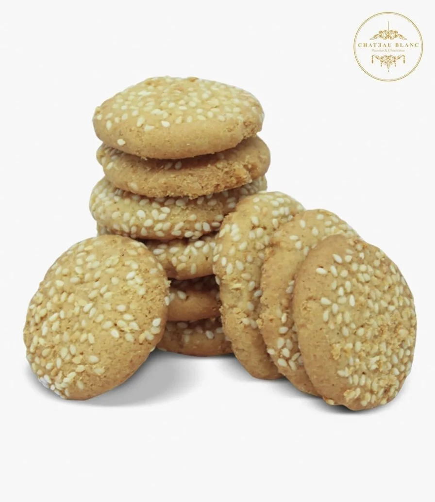 Classic Peanut Butter Sesame Cookies by Chateau Blanc 