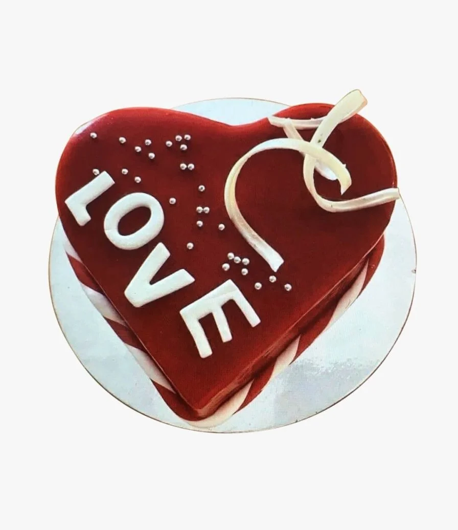 Heart-Shaped Love Cake 