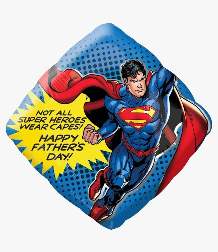 Father's Day Superman Supershape Foil Balloon 