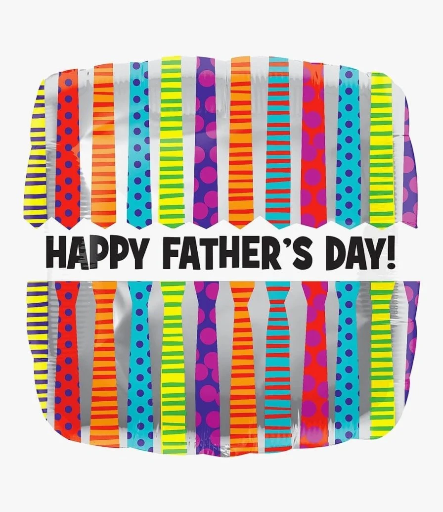 Happy Father's Day Tie Patterns Balloon 