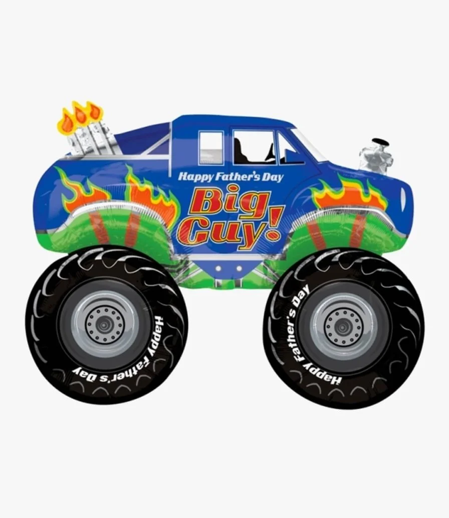 Happy Father's Day Monster Truck Supershape Balloon 