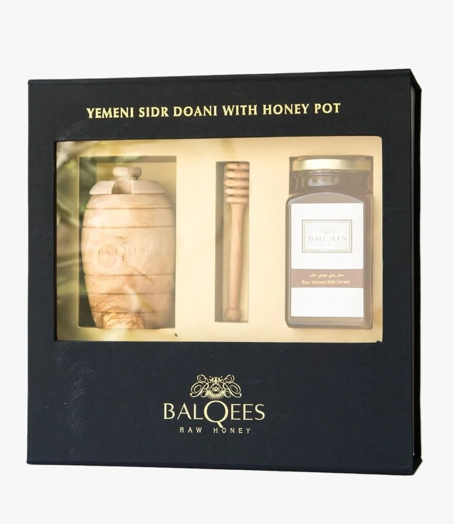 Yemeni Sidr with Honey Pot and Drizzler by Balqees