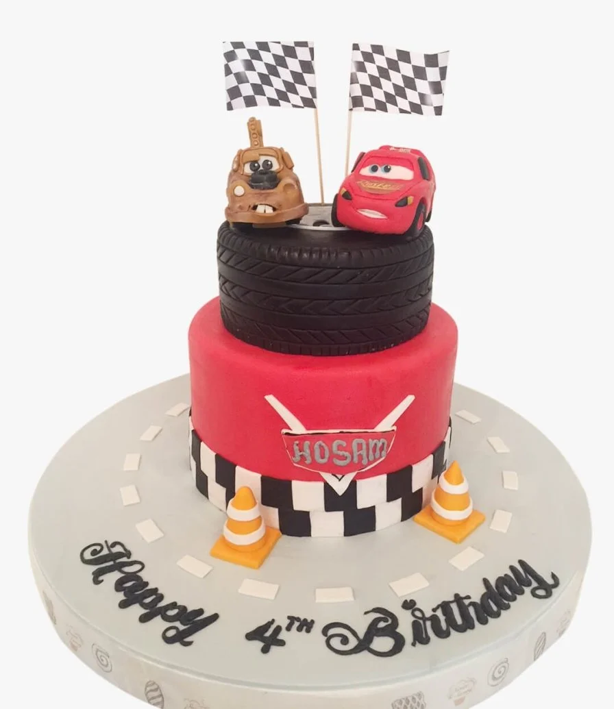 Racing Cars Cake 