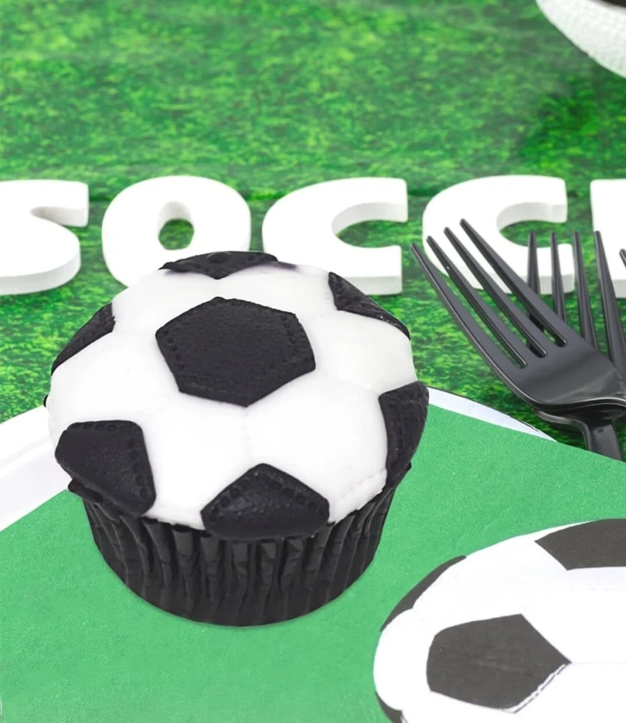 World Cup Football Chocolate Hazelnut Cupcakes by Pastel Cakes 