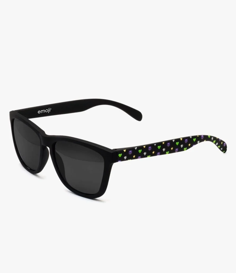 نظارات شمسية سوداء بإيموجي الجنّي من إيموجي 