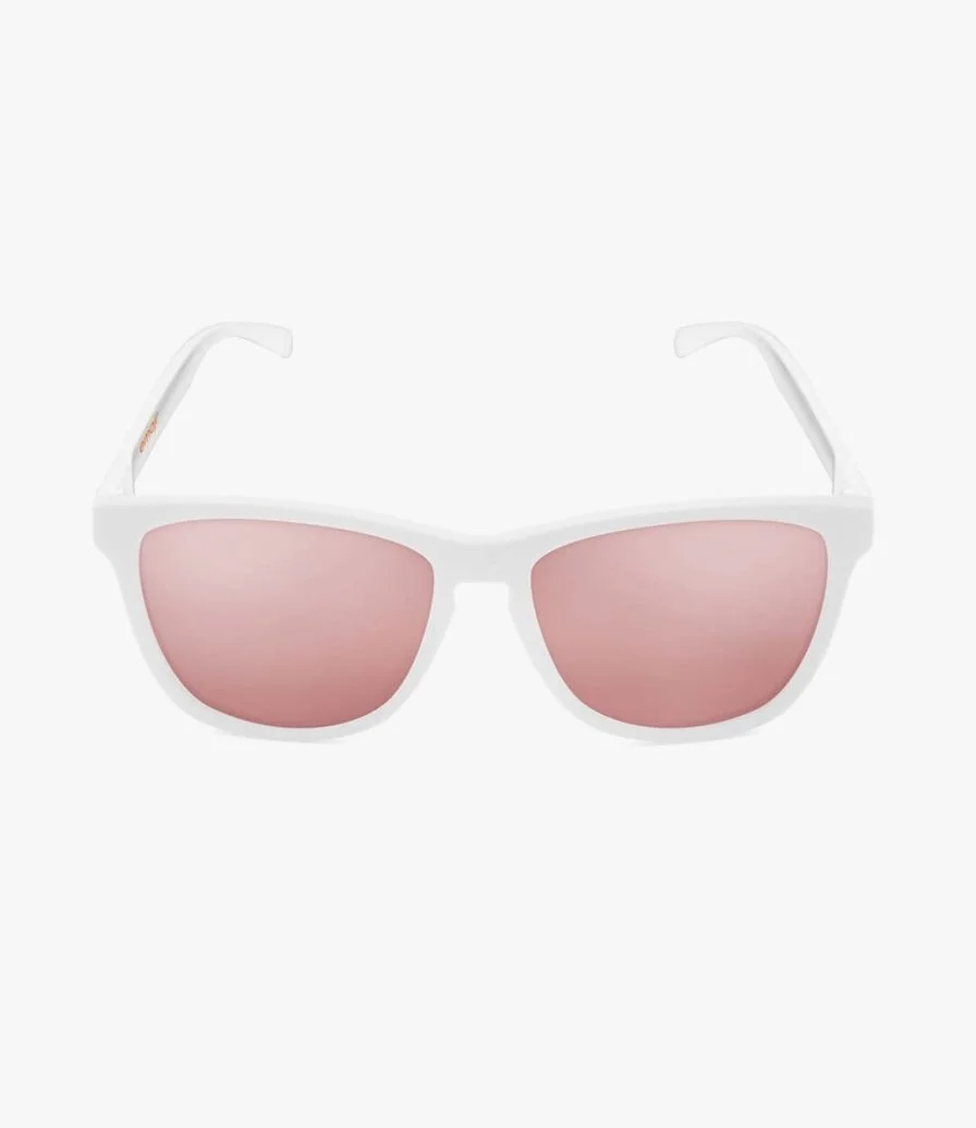 Bright White Smiles Pink Sunglasses by emoji® 