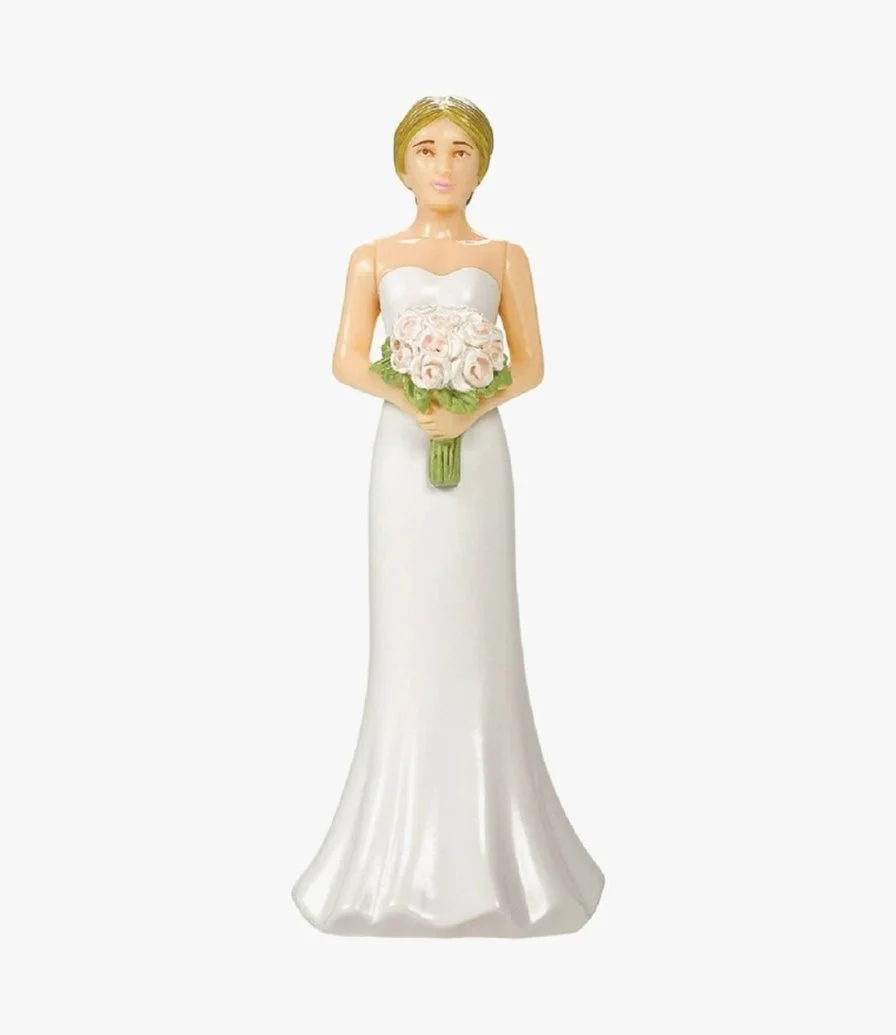 تمثال زينة كيكة العرس بشكل عروس 
