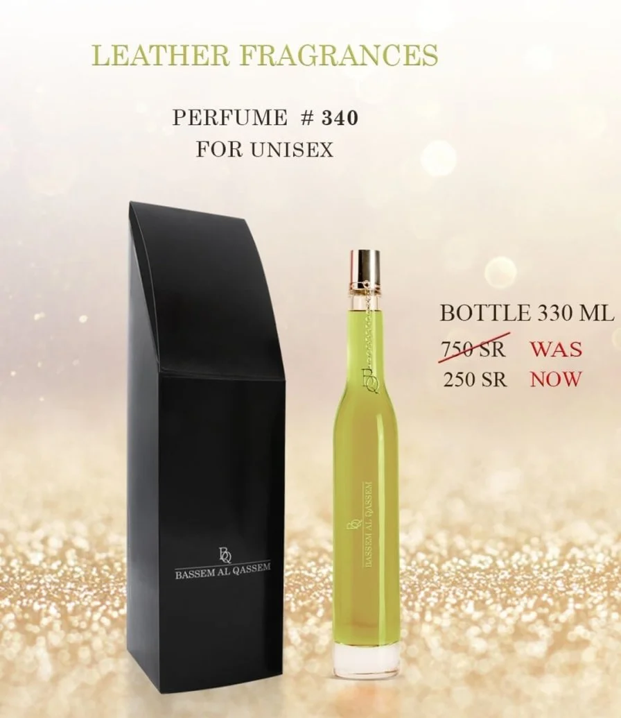 Perfume #340 Leather Unisex Fragrance by Bassem Al Qassem 
