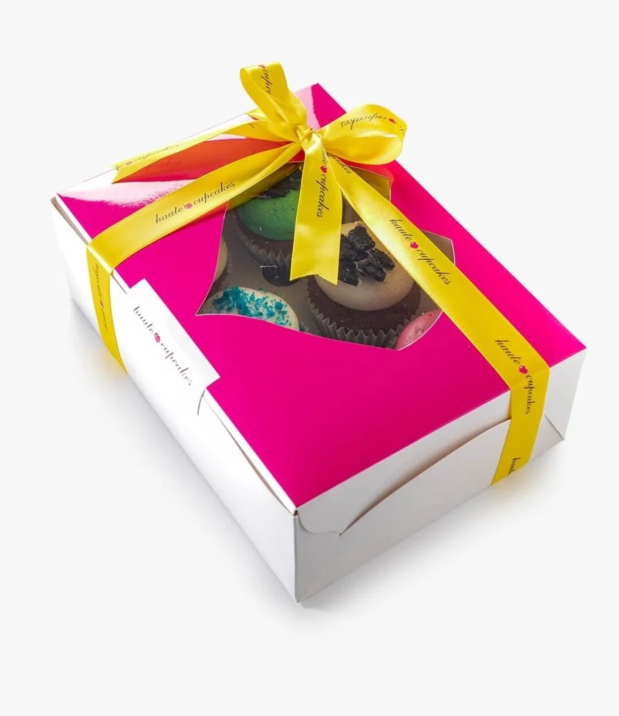 Gift Pack of Assorted Cupcakes by Haute Cupcakes (Pack of 6) 