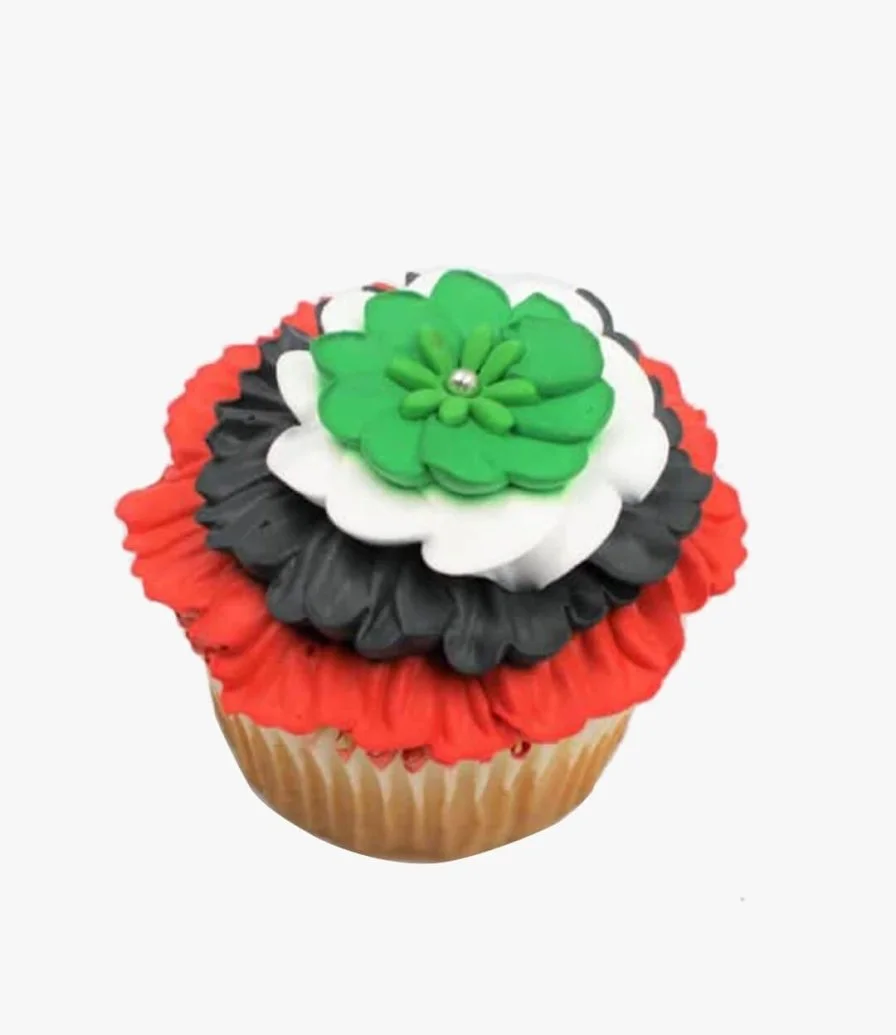 UAE National Day Vanilla Cupcakes 