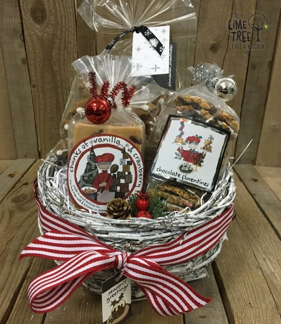 The Christmas Confectionery Basket by the Lime Tree Café 