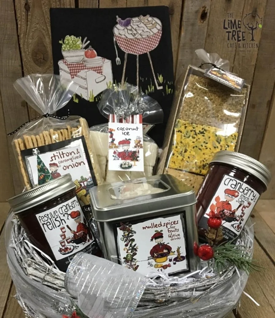 Christmas Entertaining Basket by the Lime Tree Café 